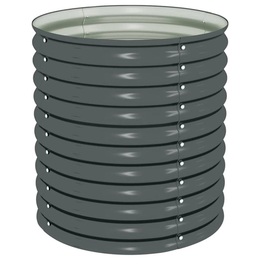 Arriate De Acero Galvanizado Gris 80x80x81 Cm_0