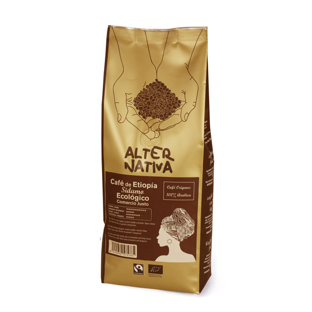 Café grano Origen Etiopía Sidamo BIO 500g