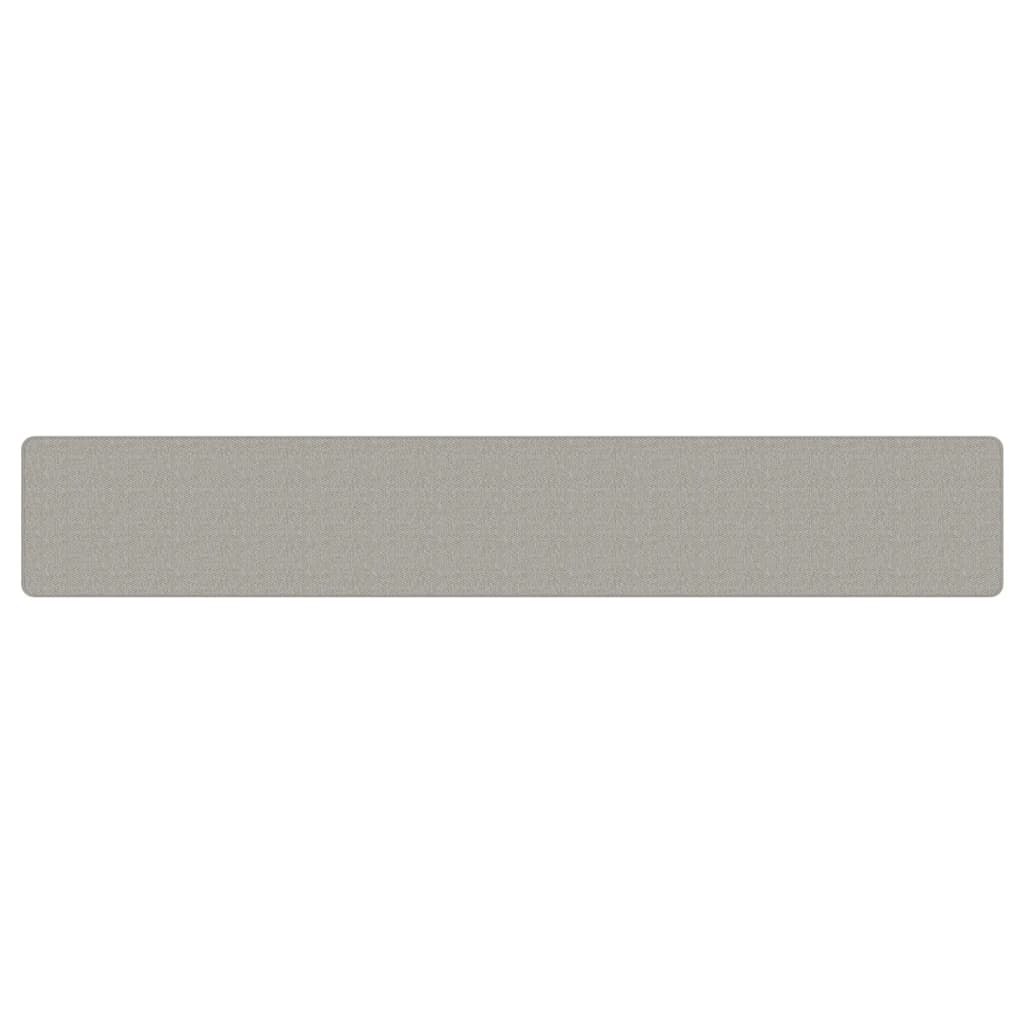 Alfombra De Pasillo Con Aspecto De Sisal Gris Taupe 50x300 Cm / Vetonek_1