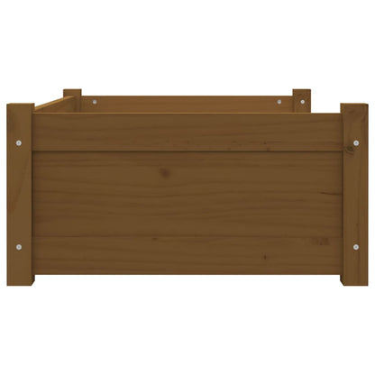 Vidaxl Cama Para Perros Madera Maciza Pino Marrón Miel 75,5x55,5x28 Cm_5