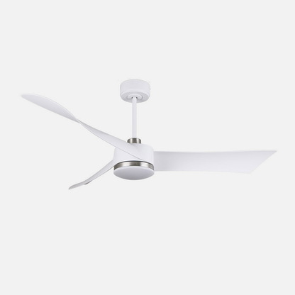 Ventilador Dc Tempel 26w Blanco/niquel 3 Aspas 132d 6vel. 3000k, 4000k, 6500k 2950lm C/remoto, Memoria Y Temporizador_2