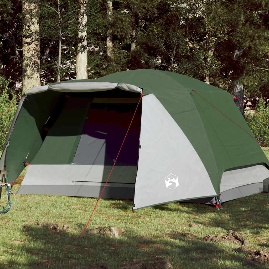 Tienda De Campaña Con Porche 4 Personas Impermeable Verde_1