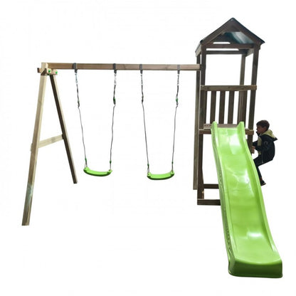 Parque Infantil Masgames Carlit L Techo De Lona Basica Con Columpio Doble.