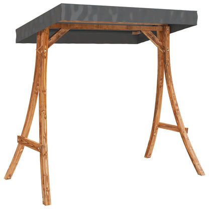 Columpio Con Cojín Y Toldo Madera Maciza De Abeto_4