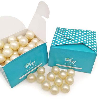 Bolsa Regalo 12 Perlas De Baño Aroma Coco - Con Aceite De Soja - Hidrata, Suaviza Y Perfuma La Piel - Forma Bola_4