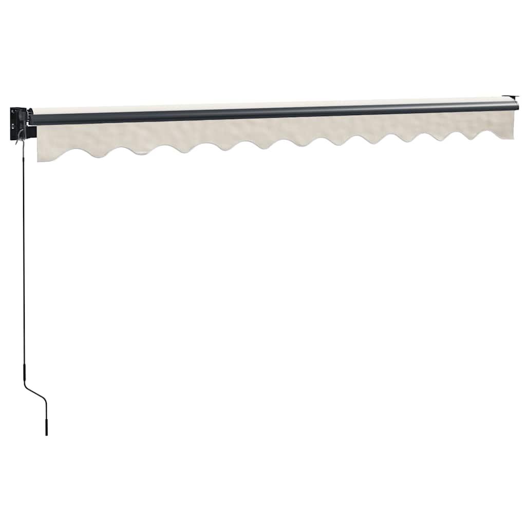 Toldo Retráctil Aluminio Y Tela Color Crema 3x2,5 M_5