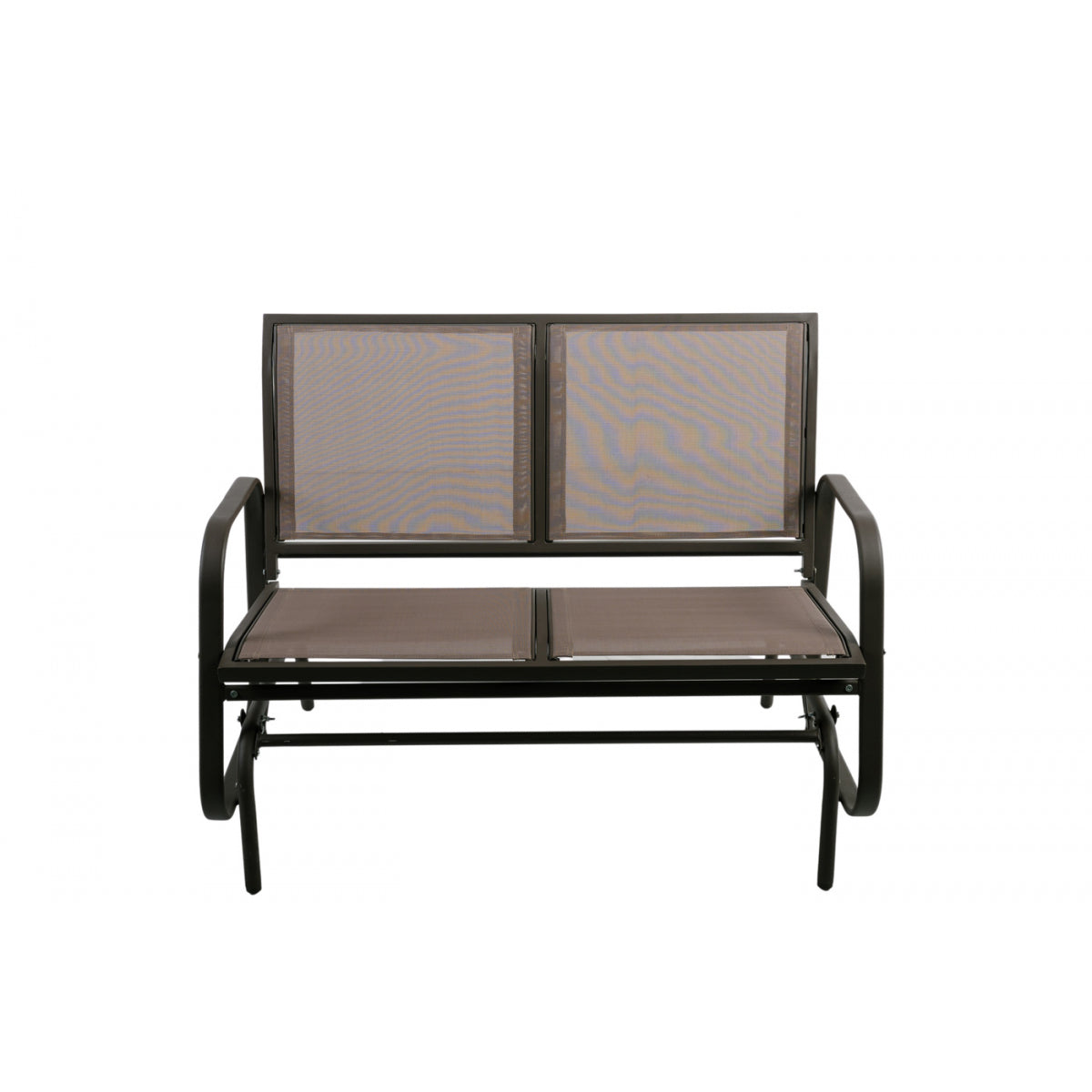 Banco Balancín Marrón Para 2 Personas - Muebles De Jardín - 118x74x89,5cm_0