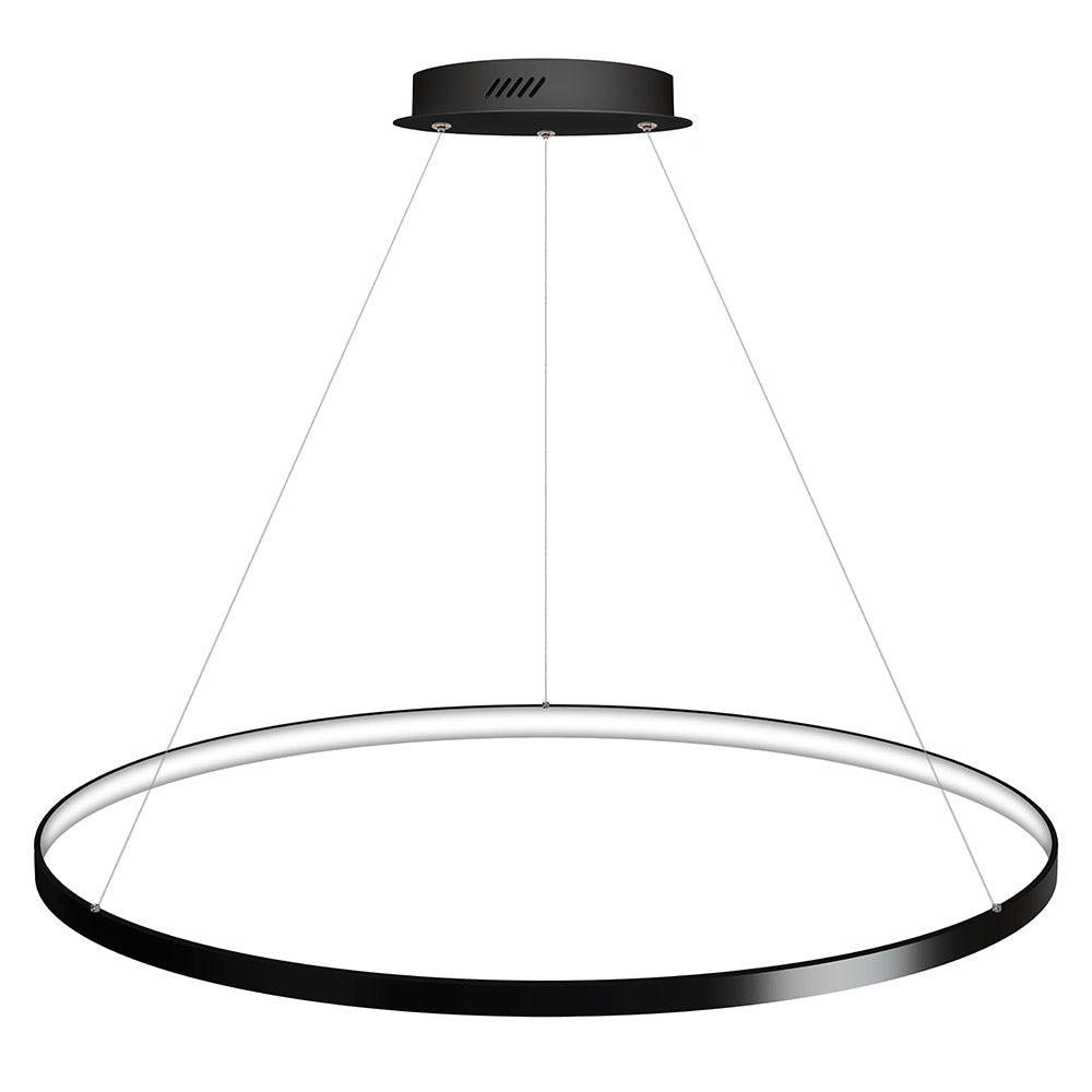 Luminaria Colgante Cycle In, 95w, Antracita, Ø100cm, Blanco Neutro_0