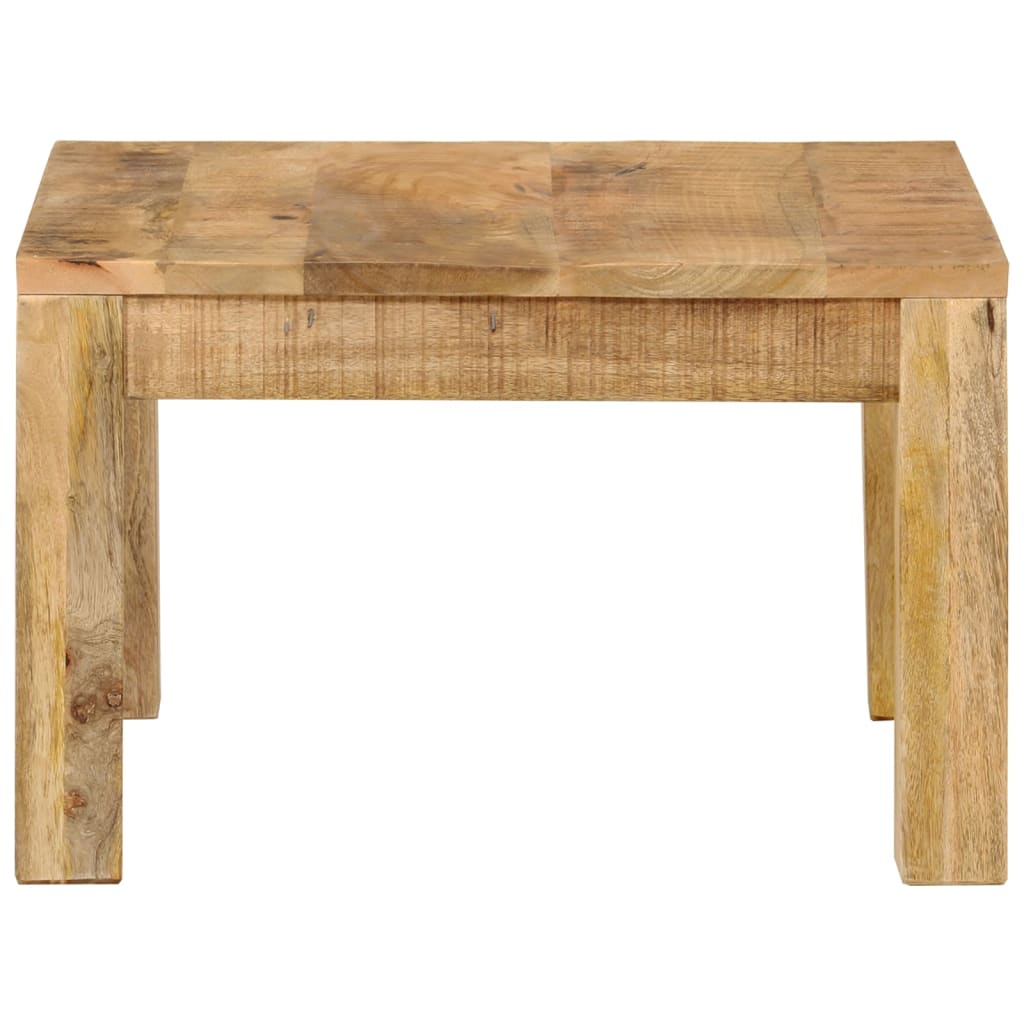Mesa De Centro De Madera Maciza De Mango 55x55x35 Cm_0