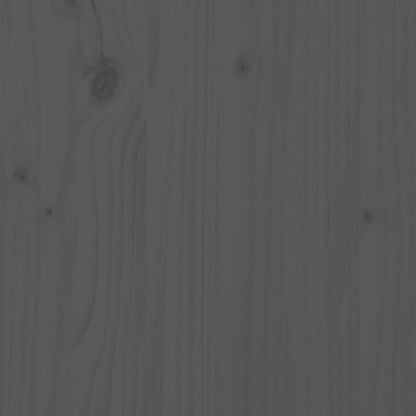 Aparador De Madera Maciza De Pino Gris 40x35x80 Cm / Vetonek_0