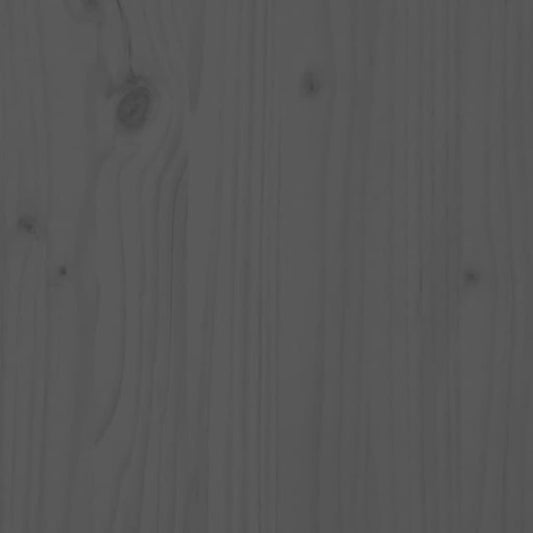 Banco Zapatero Madera Maciza De Pino Gris 110x38x45,5 Cm / Vetonek_0