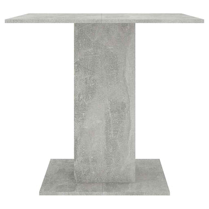 Mesa De Comedor Madera Contrachapada Gris Hormigón 80x80x75 Cm_2