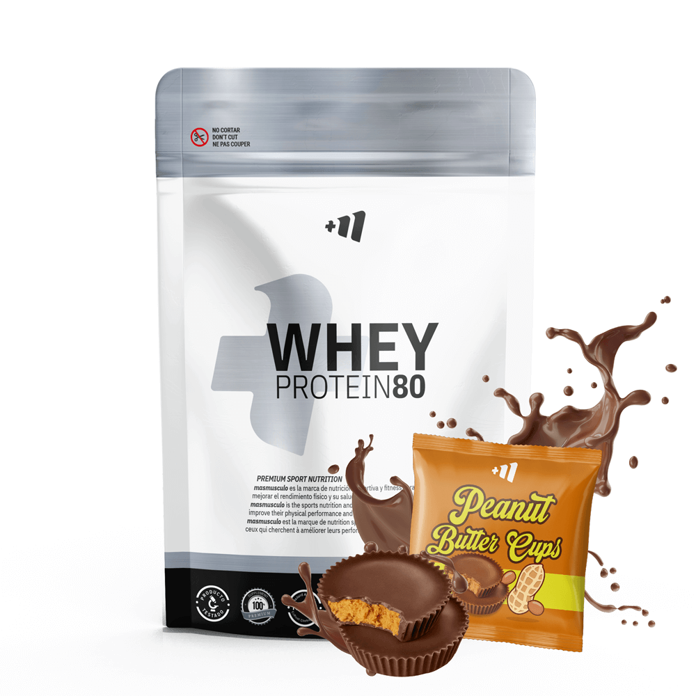 Whey Protein80 - 1kg - Peanut Butter Cups - Aumenta La Masa Muscular - Masmusculo_0