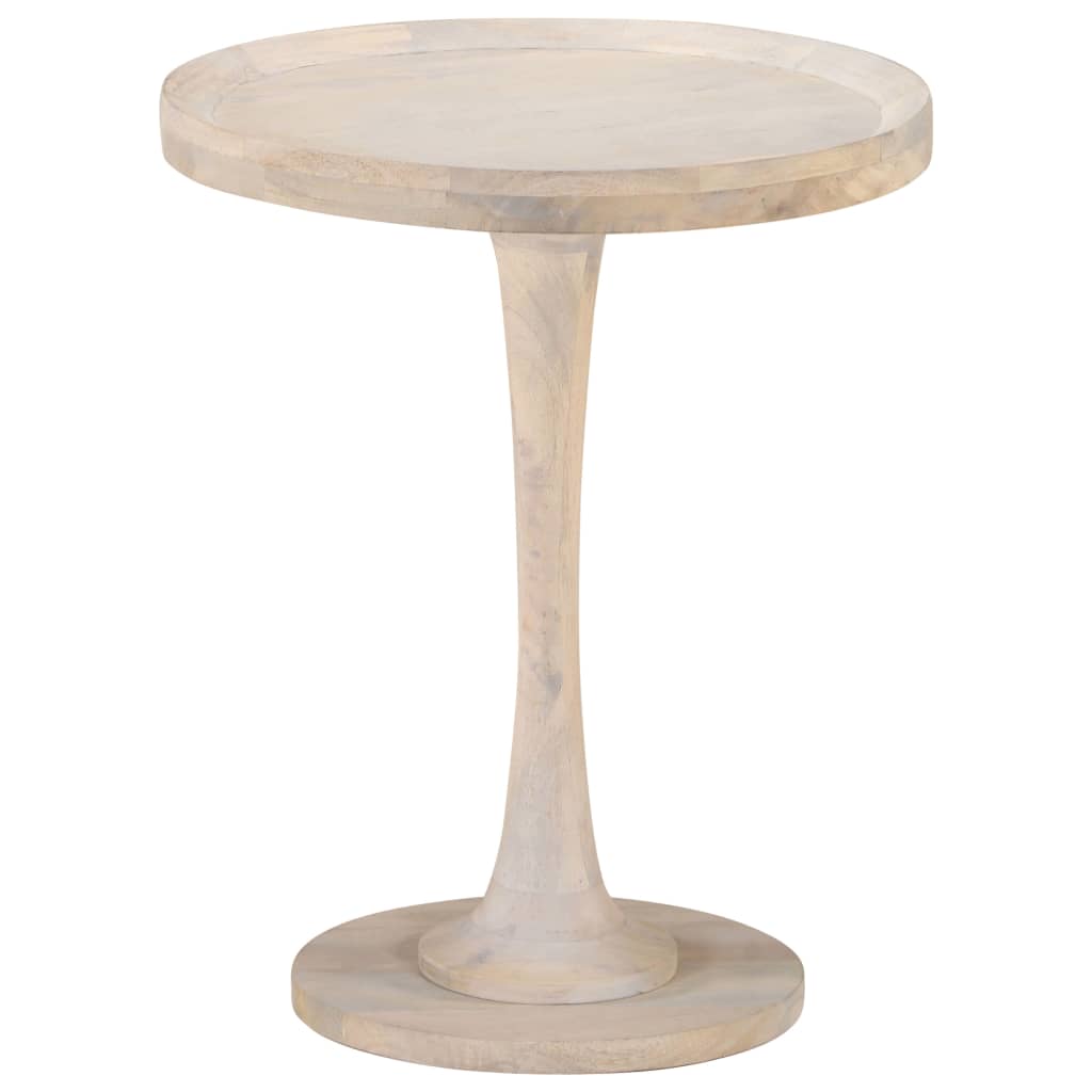 Mesa Auxiliar De Madera Maciza De Mango Ø60x75 Cm_3