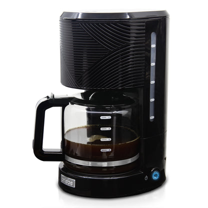 Briebe Cafetera Goteo 10 Tazas Máquina De Café Filtro Reutilizable, Función Mantener Caliente, 1,25 L, Cm1171blk, Negro_0