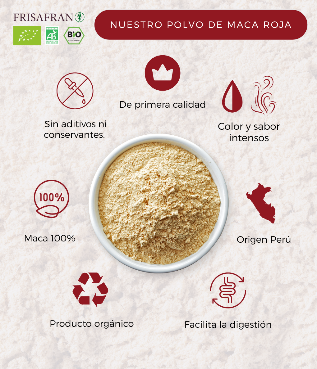 Maca Roja En Polvo Ecológica | Calidad | Frisafran 200 G_3