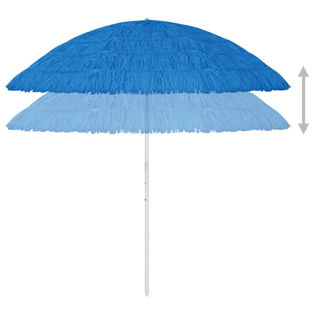 Vidaxl Sombrilla De Playa Hawaii Azul 300 Cm_3