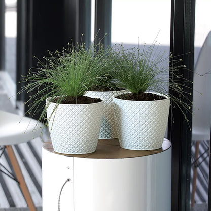 Maceta Orient 3,5l., Dimensiones (mm) 189x189x167, Color Blanco_3