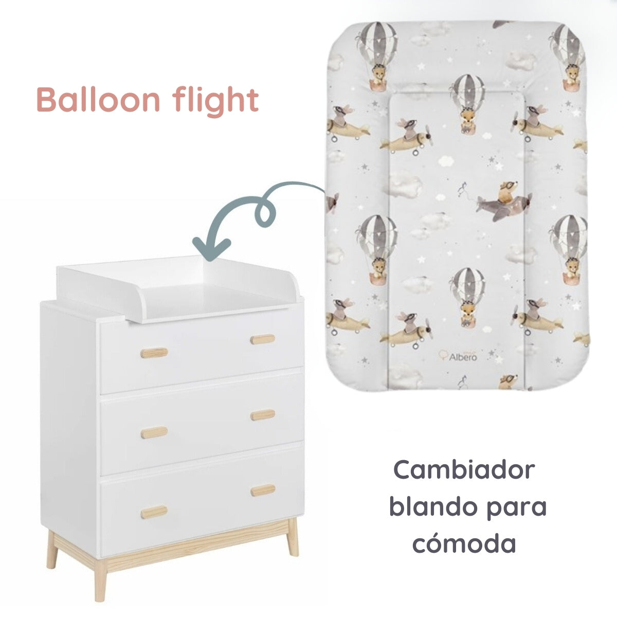 Cambiador Blando Para Comoda 70x50 Balloon Flight_2