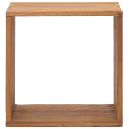 Mesita De Noche De Madera Maciza De Teca 40x30x40 Cm_0