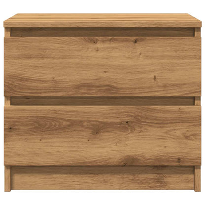 Mesitas De Noche 2 Uds Madera Ingeniería Roble 50x40x43.5 Cm_3