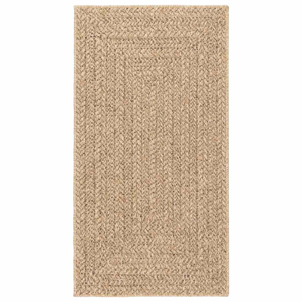 Vidaxl Alfombra Zizur Apariencia Yute Interior Exterior Beige 80x150cm_0