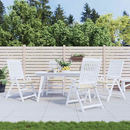 Vidaxl Cojín Silla Jardín Respaldo Bajo 4 Uds Tela Oxford Crema_1