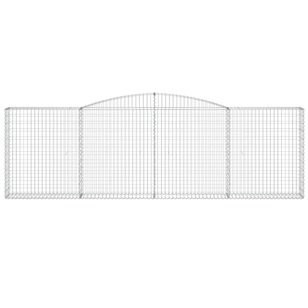 Cestas De Gaviones 8 Uds Forma De Arco Hierro 400x30x120/140 Cm_3