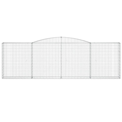 Cestas De Gaviones 8 Uds Forma De Arco Hierro 400x30x120/140 Cm_3