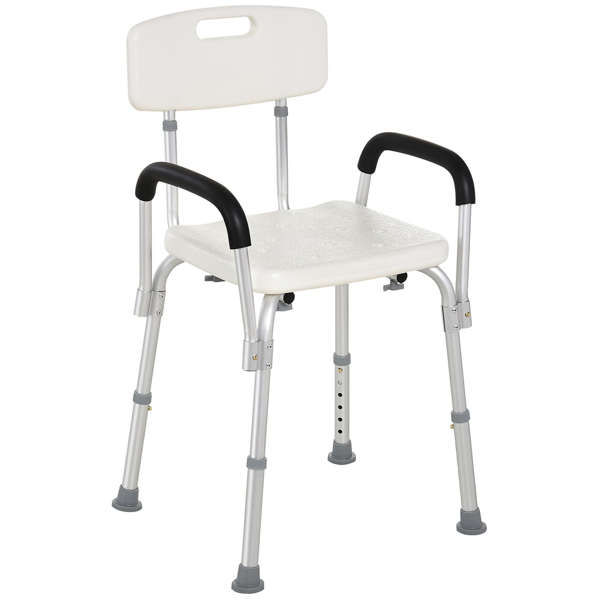 Homcom Silla De Ducha Para Personas Mayores Con Respaldo Carga 136 kg_0