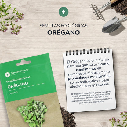 Semillas de Orégano ecológicas Planeta Huerto