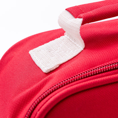 Bolsa De Almuerzo 23x10x23cm En Poliester Color Rojo El Ganso