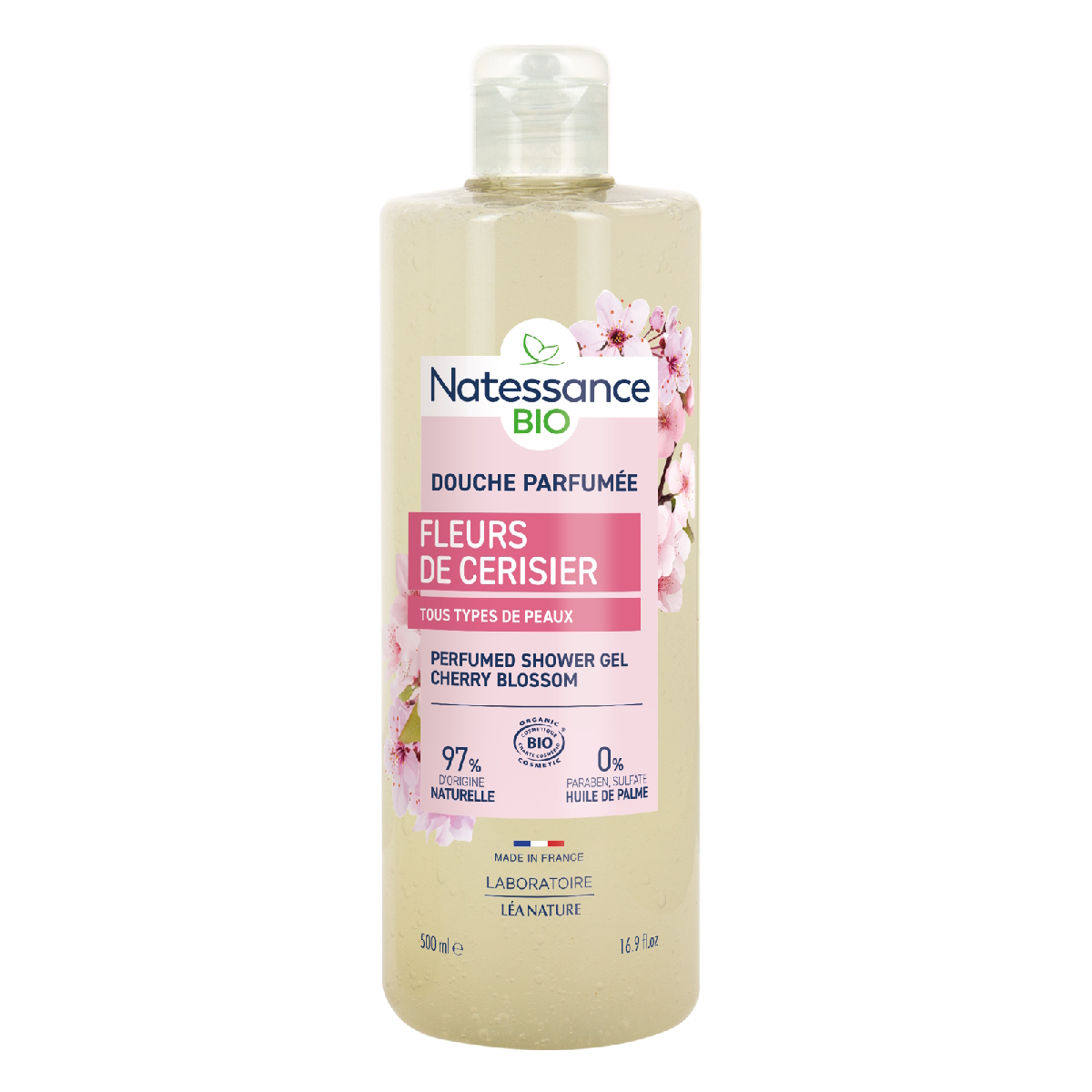 Gel de Ducha de Flor de Cereza Natessance 500 ml