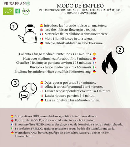 Infusión De Hibisco A Granel Ecológica | Frisafran 100 G_5