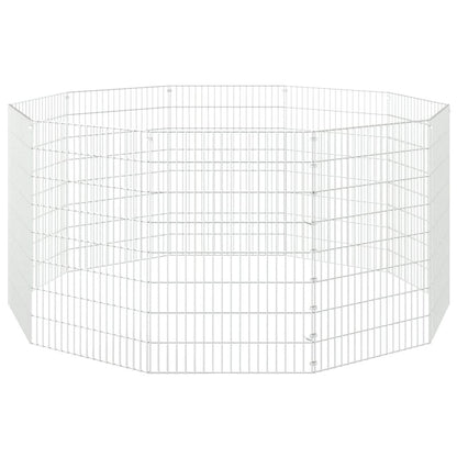 Vidaxl Recinto Animales Corral 10 Paneles Hierro Galvanizado 54x80 Cm_3