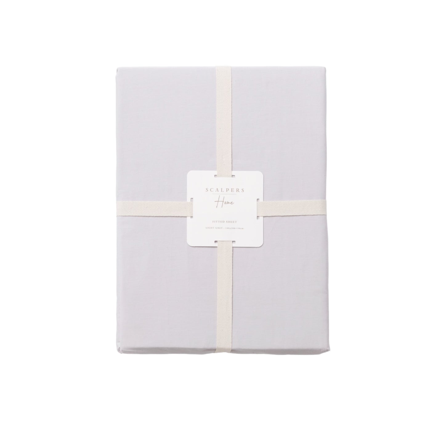 Sábana Bajera 365 180x200+30cm 100% Algodón 200tc Gris Claro Scalpers Home_0