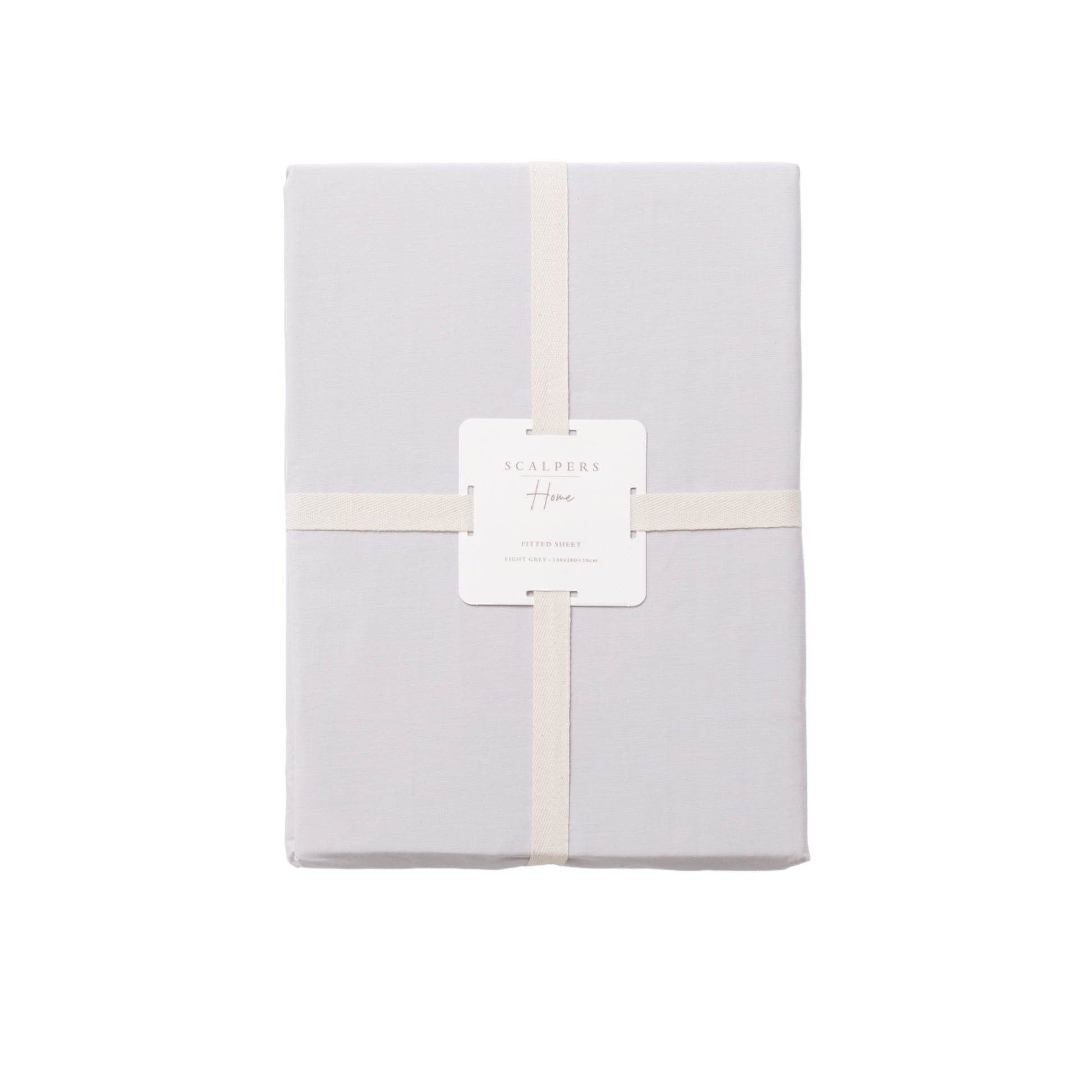 Sábana Bajera 365 180x200+30cm 100% Algodón 200tc Gris Claro Scalpers Home_0