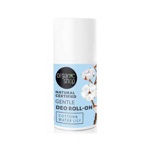 Desodorante roll-on algodón y nenúfar, Organic Shop 50 ml