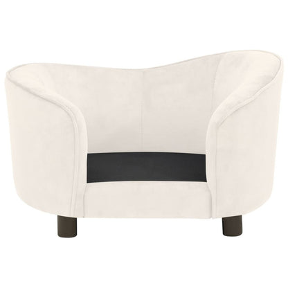 Vidaxl Sofá Para Perros Felpa Crema 69x49x40 Cm_5