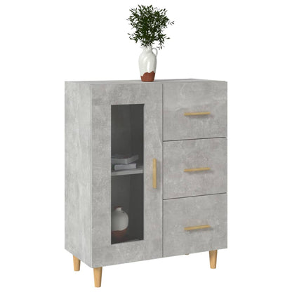 Aparador De Madera De Ingeniería Gris Hormigón 69,5x34x90 Cm / Vetonek_3