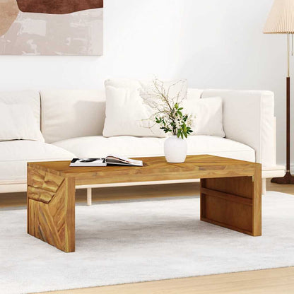 Mesa De Centro Madera Maciza De Teca 110x60x38 Cm_1