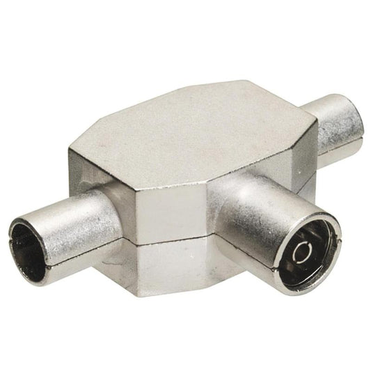 Distribuidor Tv Blindado Metal 1 Hembra + 2 Machos_0