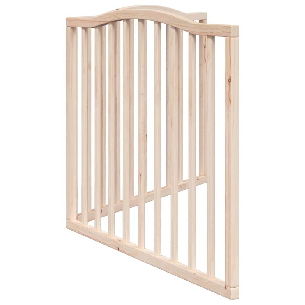 Vidaxl Puerta Para Perros Plegable 2 Paneles Madera De Álamo 160 Cm_4