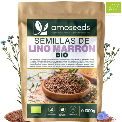 Semillas De Lino Marrón Bio 1kg_0