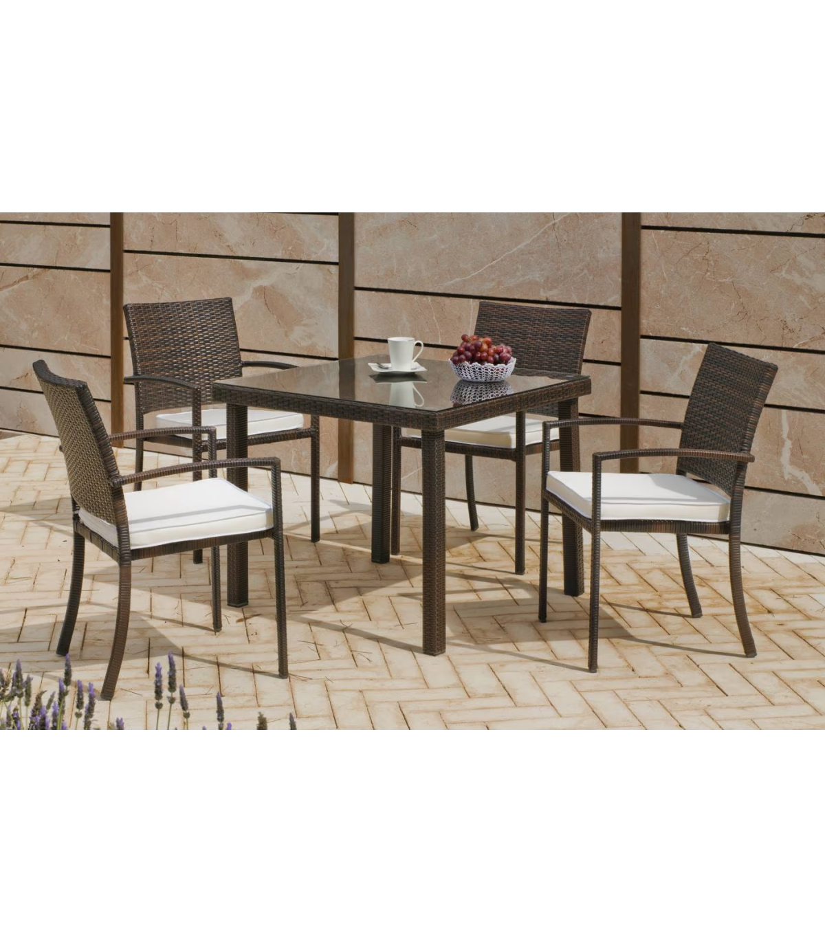 Pack De 2 Sillones Huitex Bahia Apilables Con Cojines. 88 Cm(alto) 55 Cm(ancho)60 Cm(fondo_4