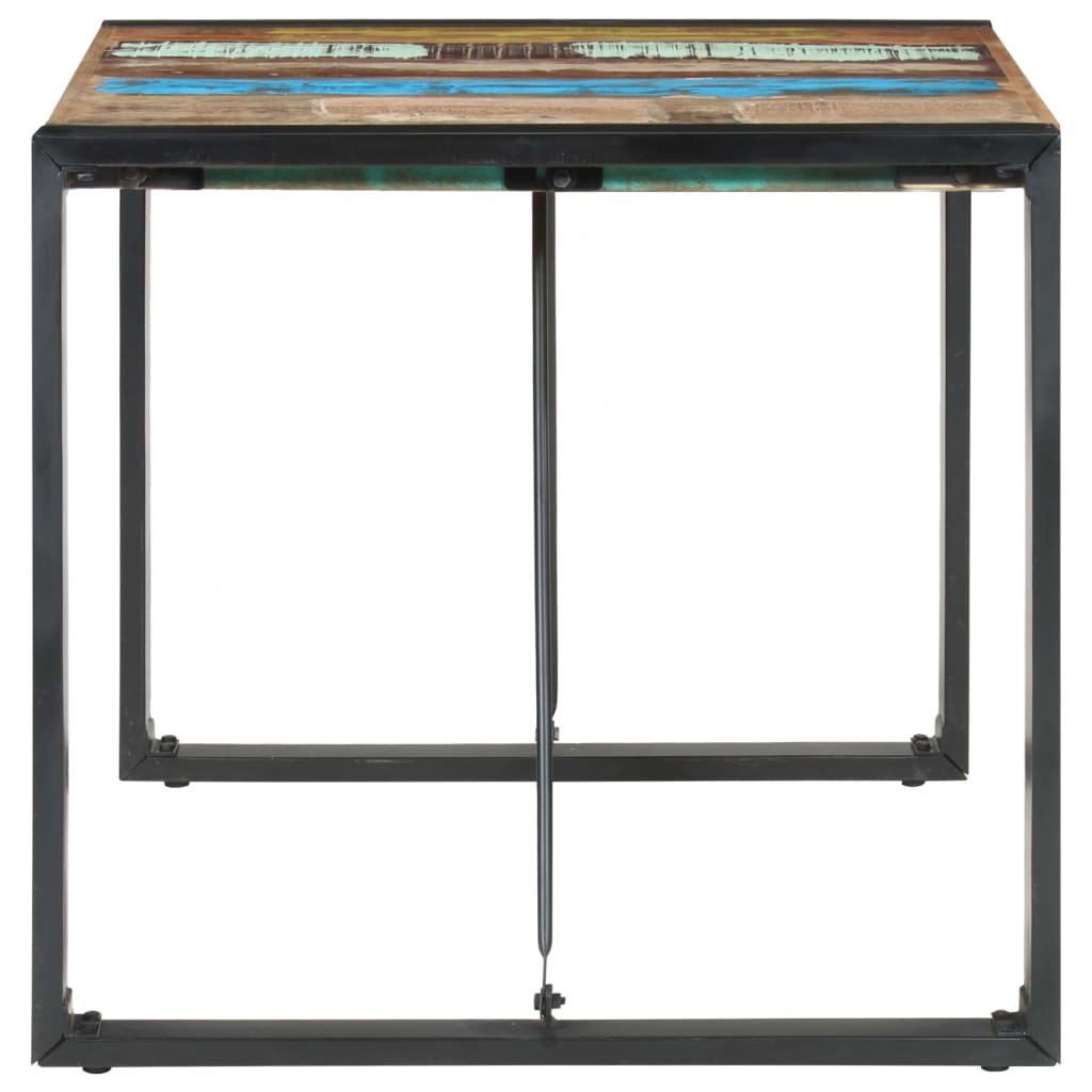 Mesa De Comedor De Madera Maciza Reciclada 80x80x75 Cm_1
