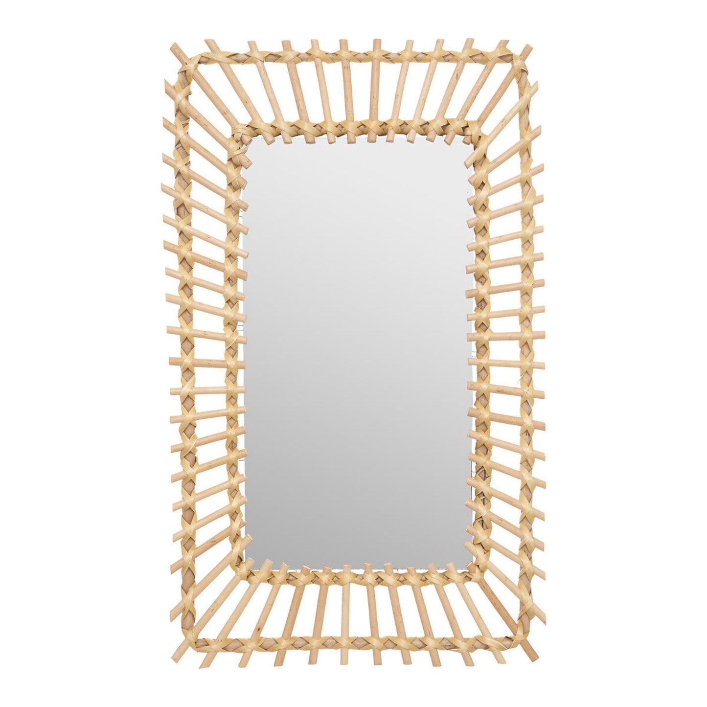 Espejo Rectangular Léoni En Ratán 35x2x58_0