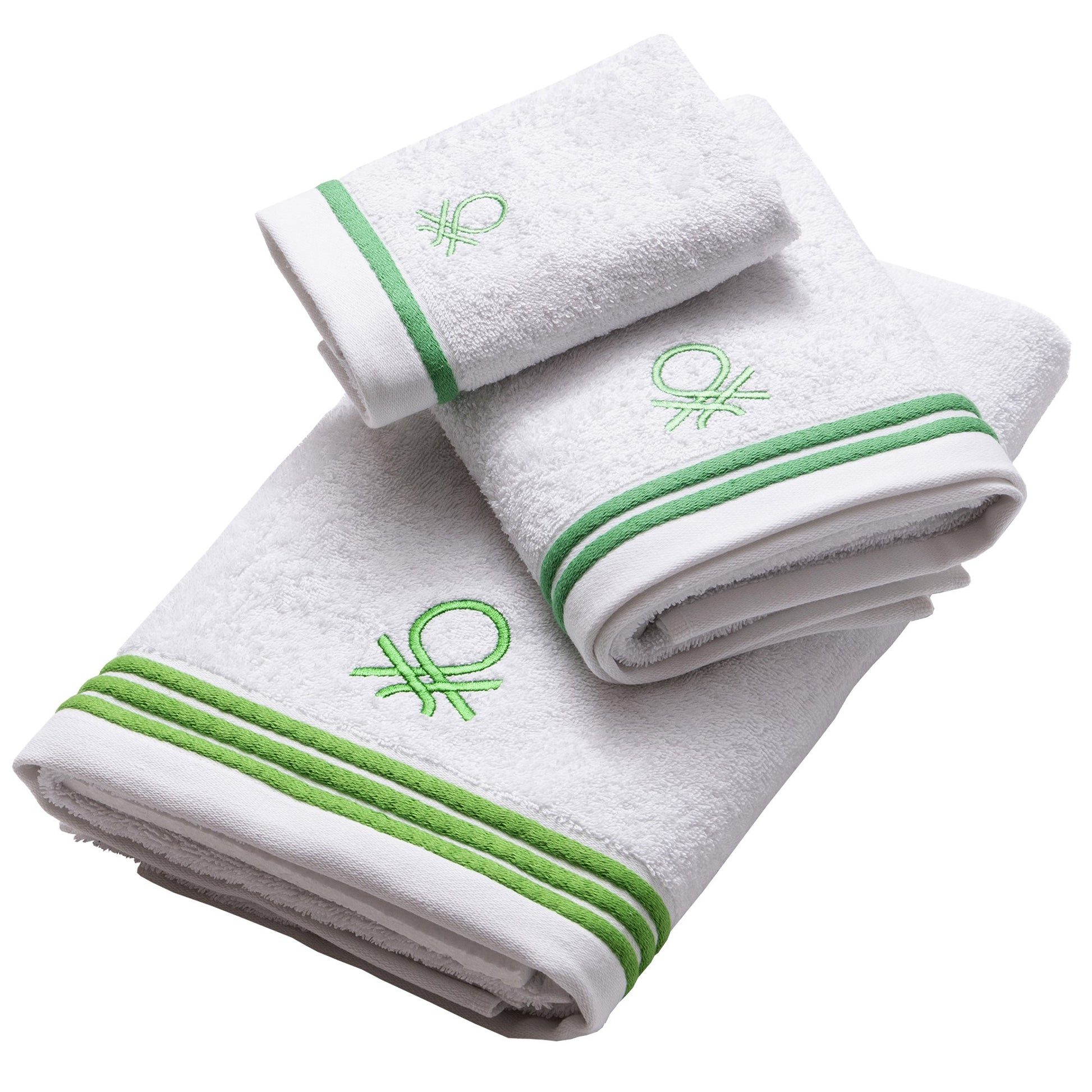 Set 3pc Toalla De Baño (1pc 30x50cm + 1pc 50x90cm + 1pc 70x140cm) 450gsm 100% Algodón Verde_1