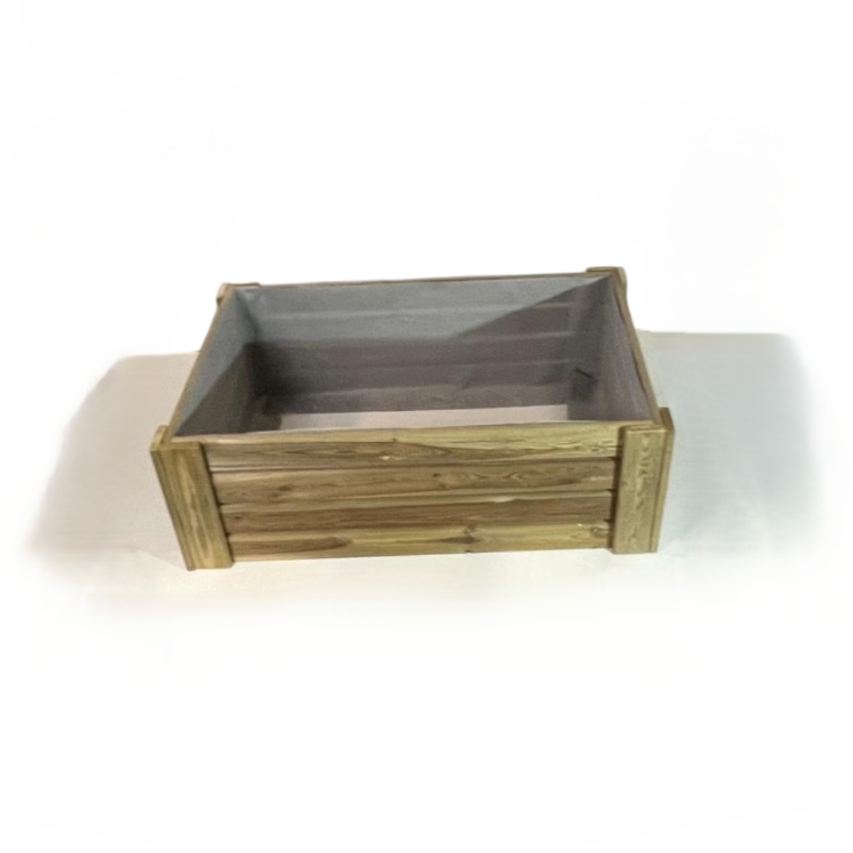 Cajón De Cultivo Natura. Altura De 40 Cm. Sin Base. Vidahuerto 120x80x40 Cm.