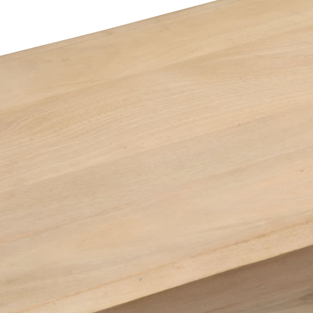 Mesa De Centro De Madera Maciza De Mango 95x40x45 Cm_2